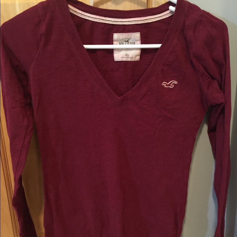 Maroon V-Neck