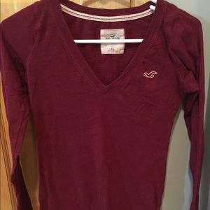Maroon V-Neck