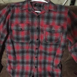 Huf Flannel Mens Sz Small NWOT