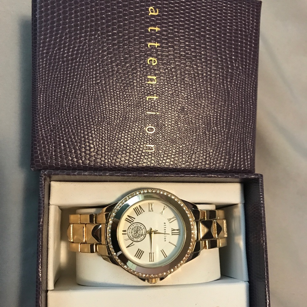 Gold Attention Watch