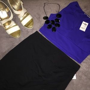 Charlotte Russe Cobalt Crop Top