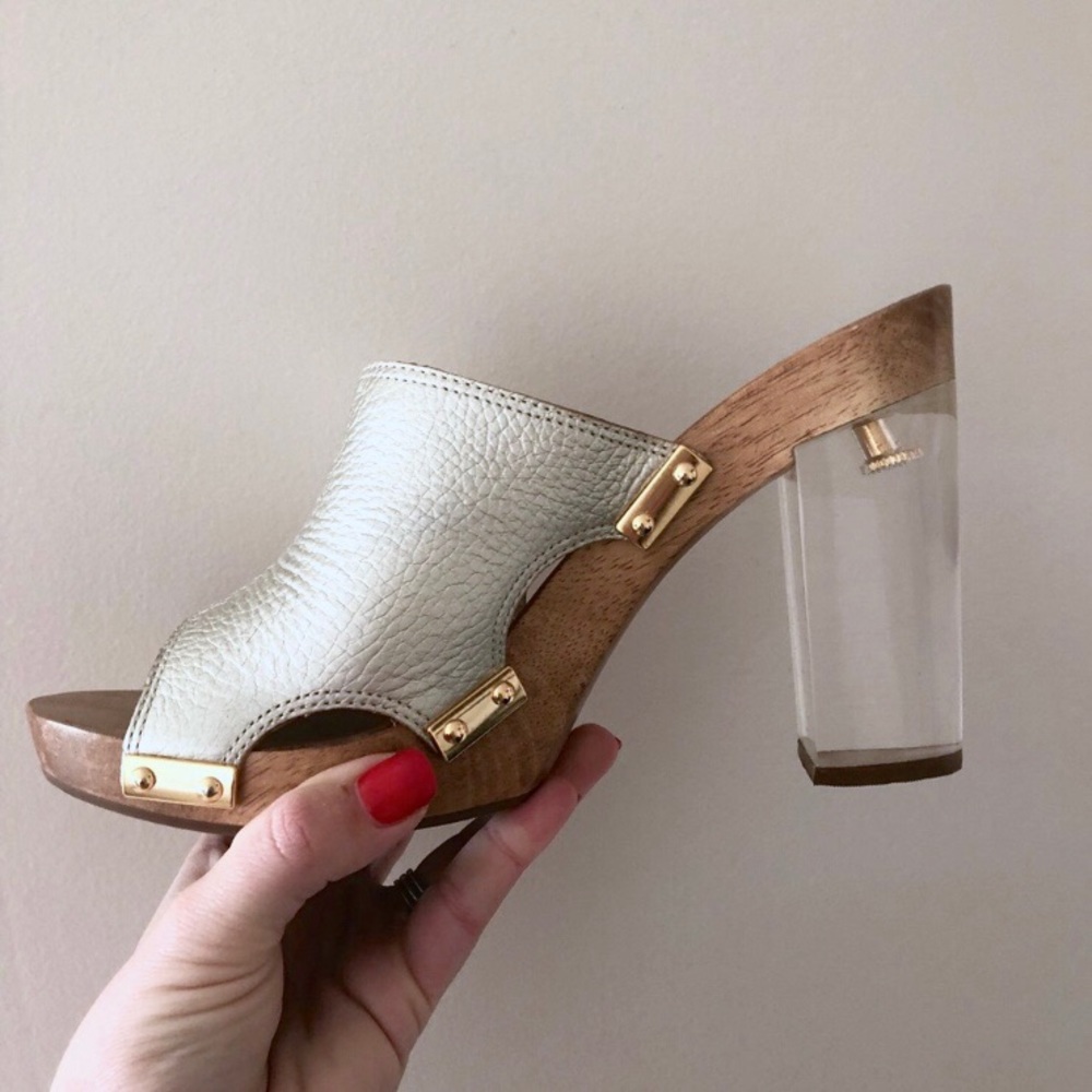 Trina Turk lucite heels