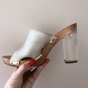 Trina Turk lucite heels