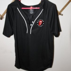 BLACK ROLLING STONES JERSEY