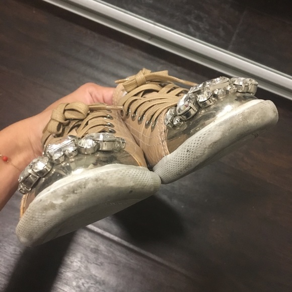 Miu miu crystal embellished sneakers - Picture 5 of 7