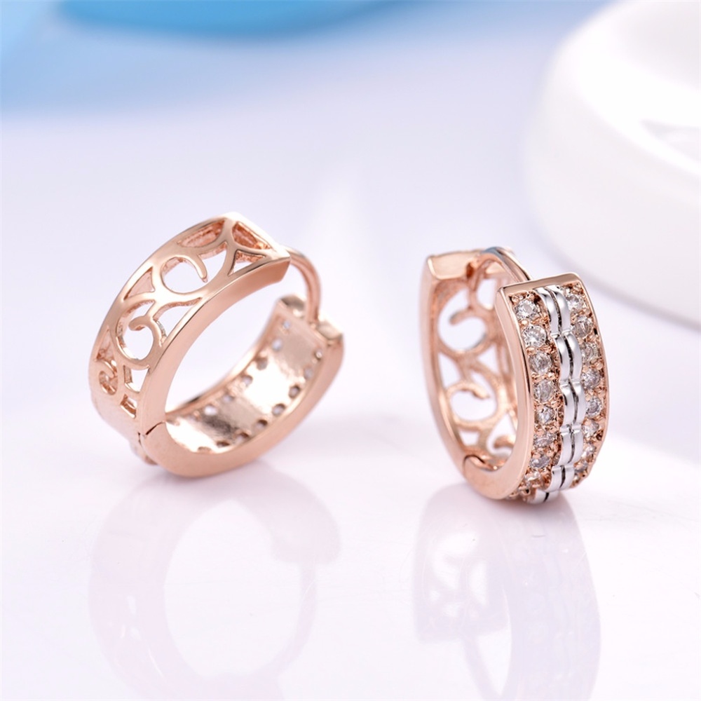 ❤️4 for $20 Sale❤️CZ AAA stone hoop Earrings - Picture 4 of 4