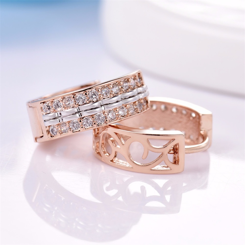 ❤️4 for $20 Sale❤️CZ AAA stone hoop Earrings - Picture 2 of 4