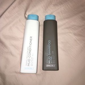 Dead Sea mineral-Rich mud Shampoo & Conditioner.