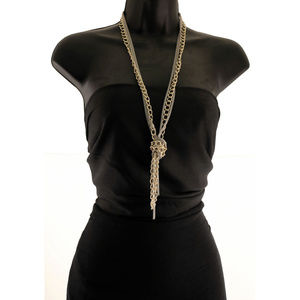Layered, Gold-Tone And Silver-Tone Necklace