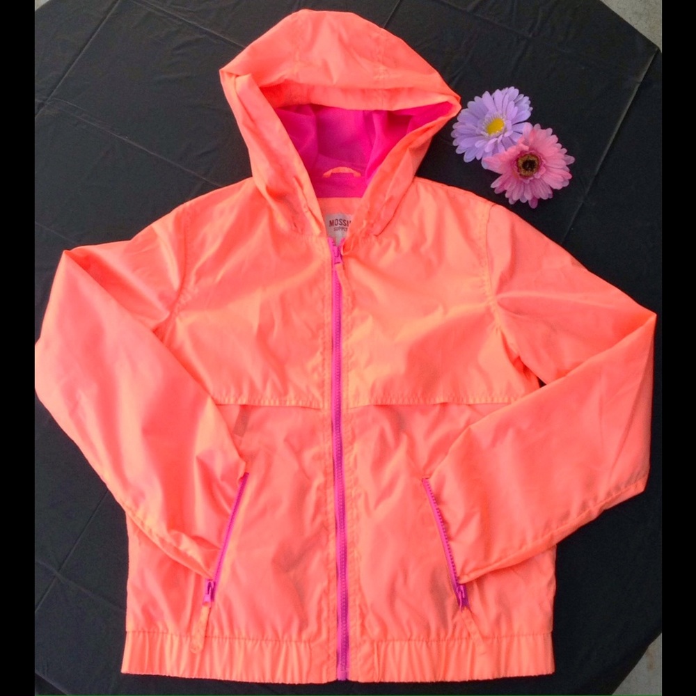 SOLD Neon Pink & Coral Windbreaker