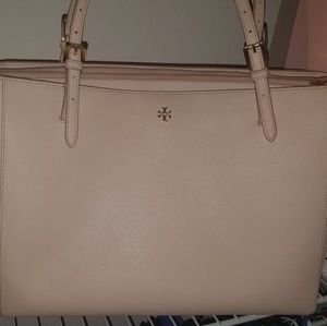 Tory Burch large pink tote