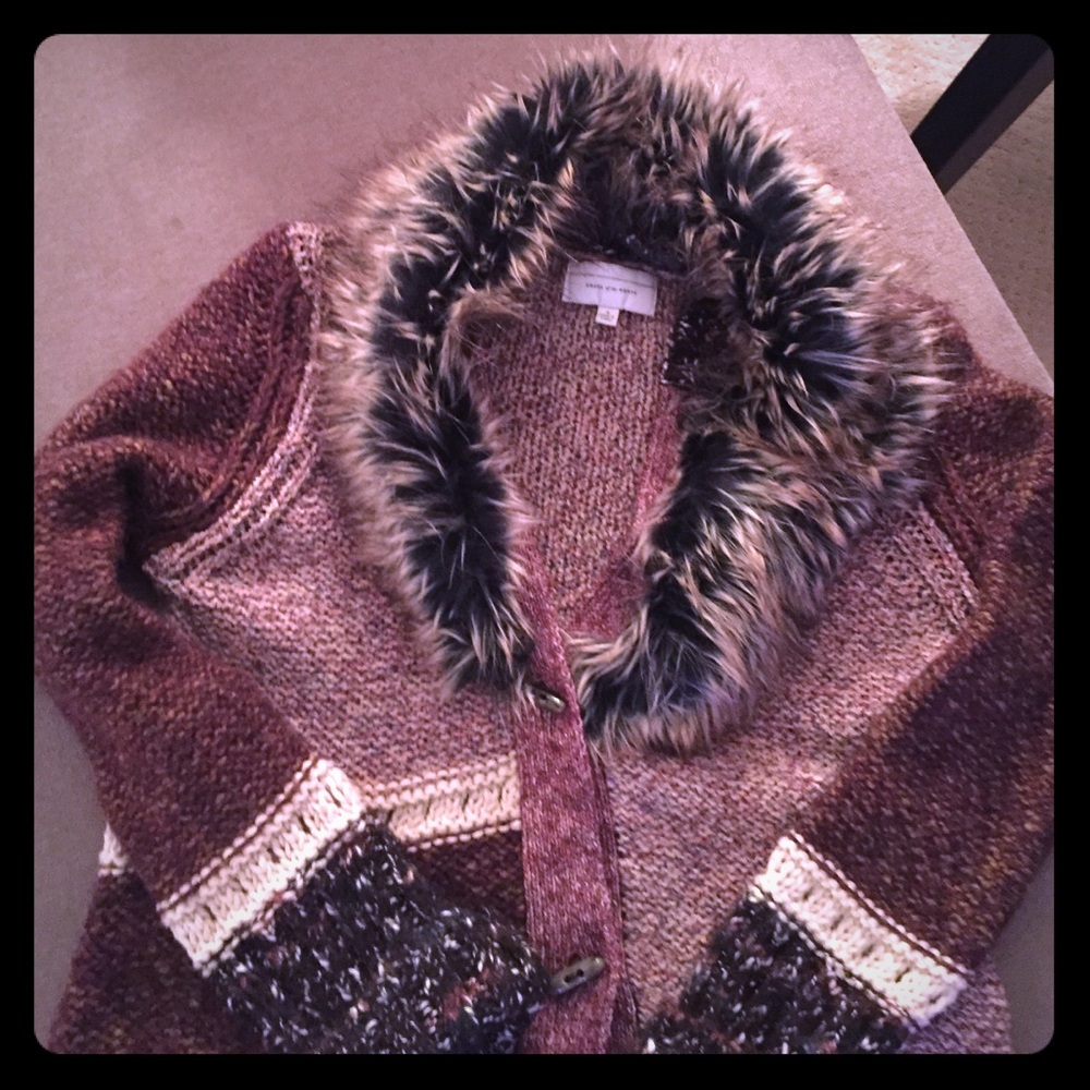 Anthropologie Angel of the North cardigan Small