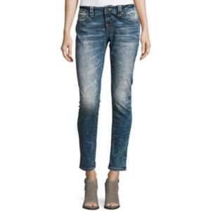 Miss Me Signature acid wash skinny ankle jeans NEW