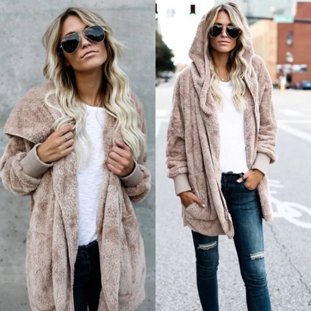 🌲SOLD OUT🌲Loose Fleece Cardigan - Picture 3 of 8