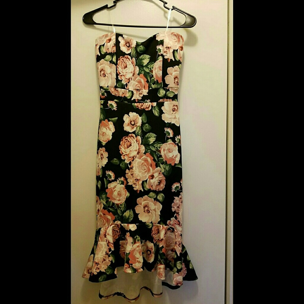 Floral mermaid dress