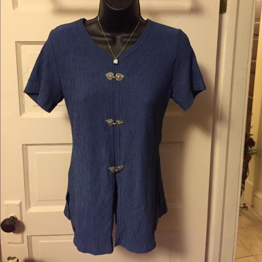 Top size 4p slate blue pullover super cute