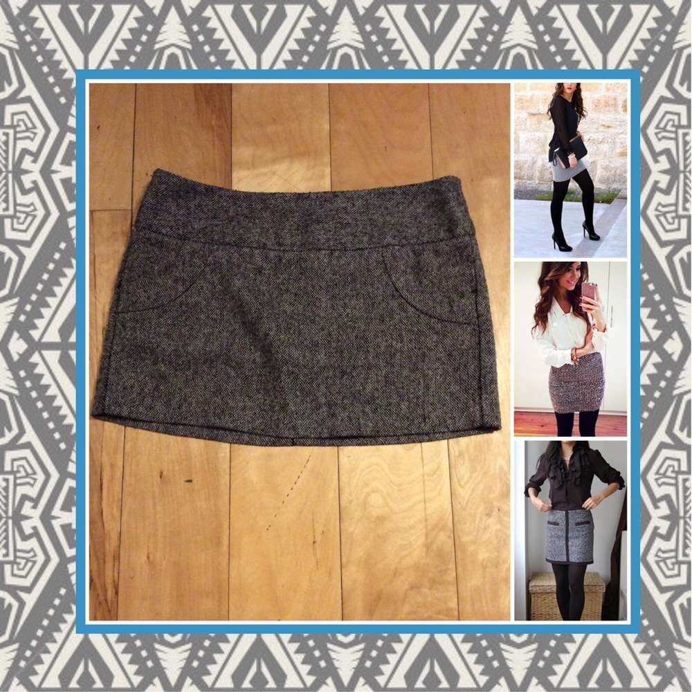 🌺 DARK GRAY SHORT MINI SKIRT TRENDY CASUAL BOHO
