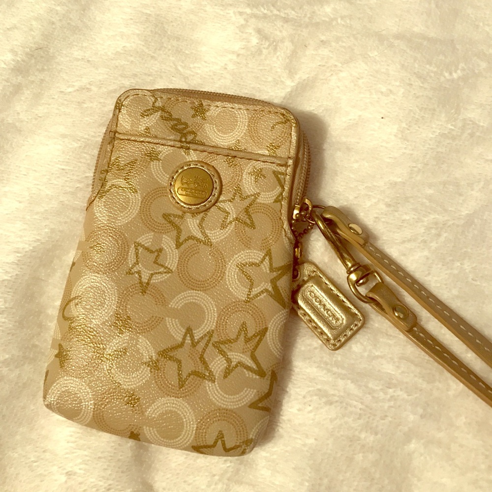Coach star wristlet