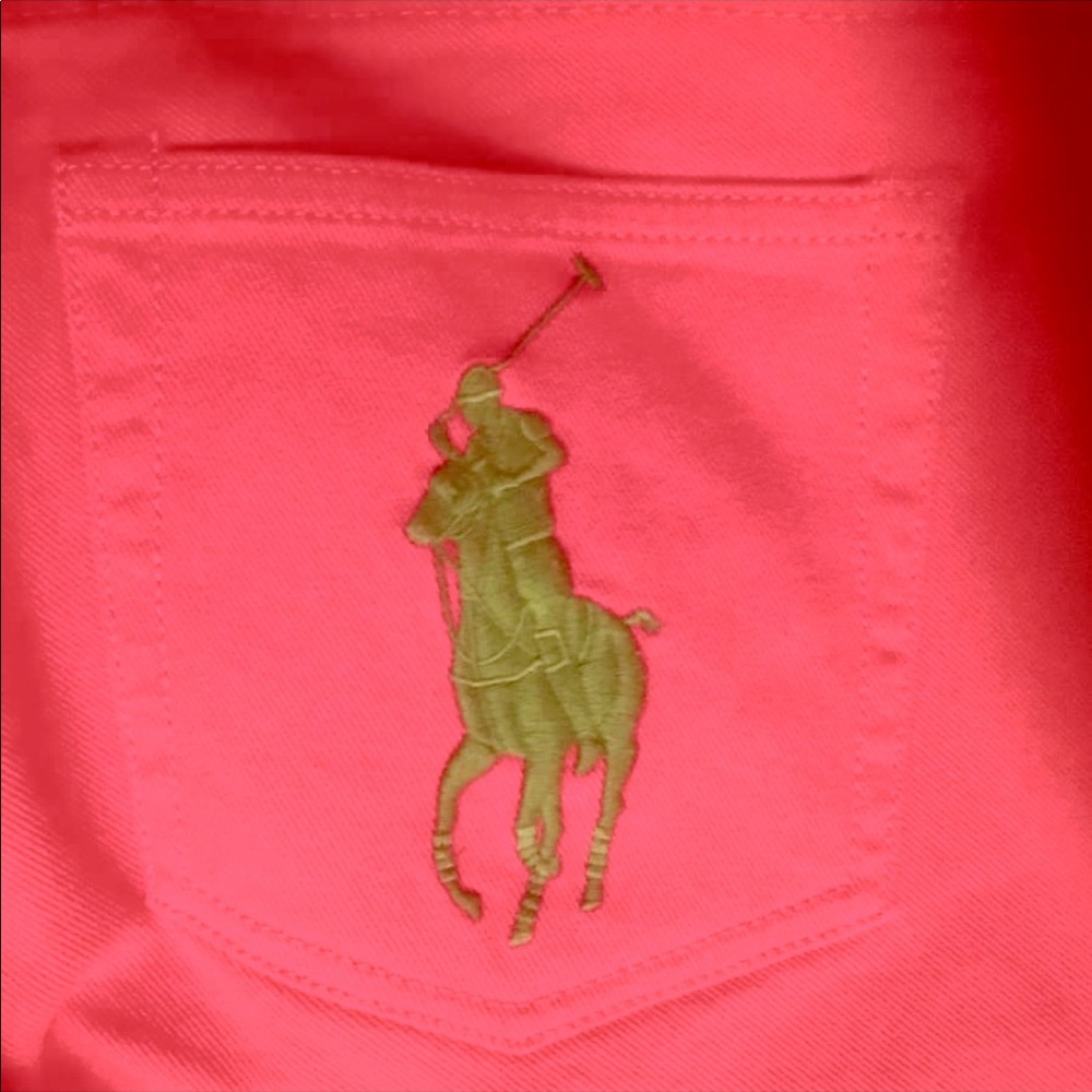 Rare bootcut w/large neon polo insignia pocket - Picture 5 of 8