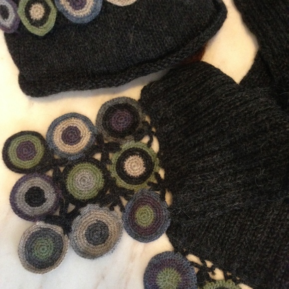 Indigenous Organic Cotton Scarf & Hat NWOT