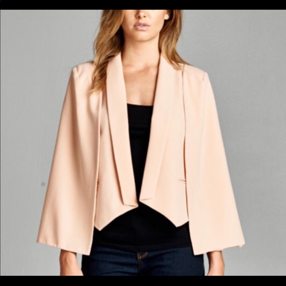 Women’s Cape Blazer Peach