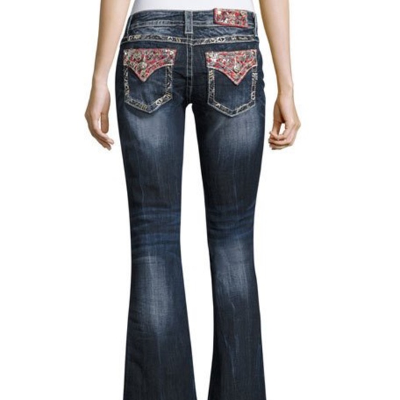 Miss Me Signature Paisley flap Boot jeans NEW! - Picture 3 of 6