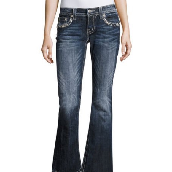 Miss Me Signature Paisley flap Boot jeans NEW! - Picture 2 of 6