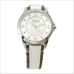 Coach Watch | Leather | White