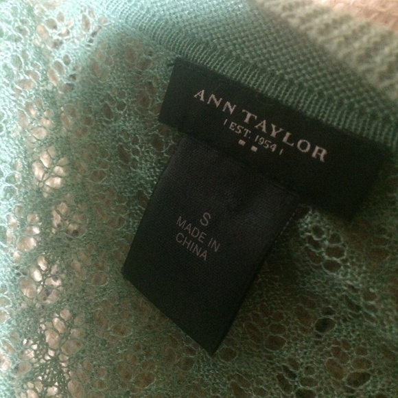 Ann Taylor Green Lace Cardigan - Picture 4 of 5