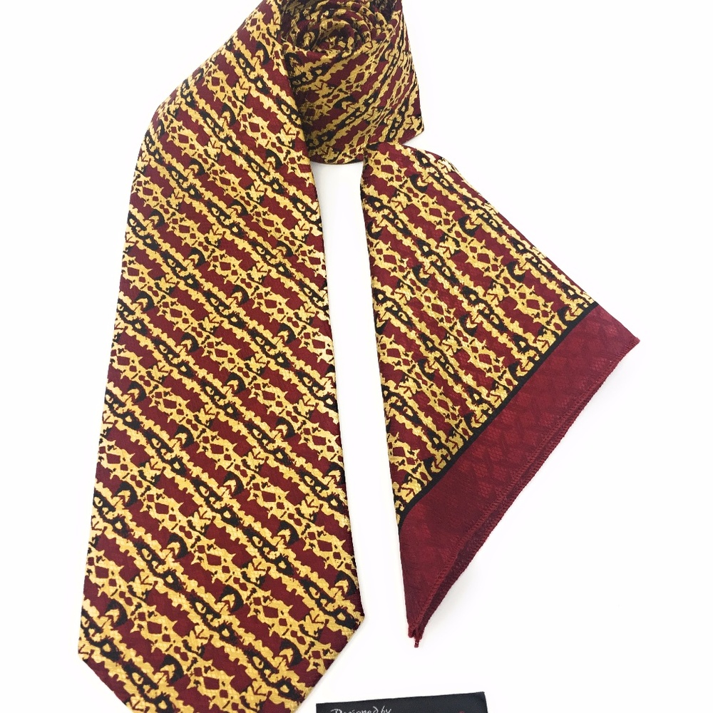 100% Silk Necktie - Serenity By Designed By Don