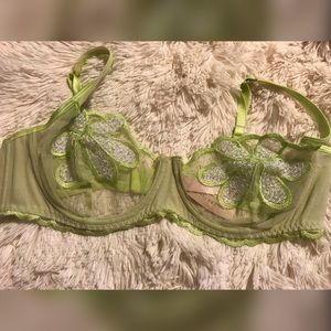 NWT: Lime green Victoria Secret mesh 36C bra