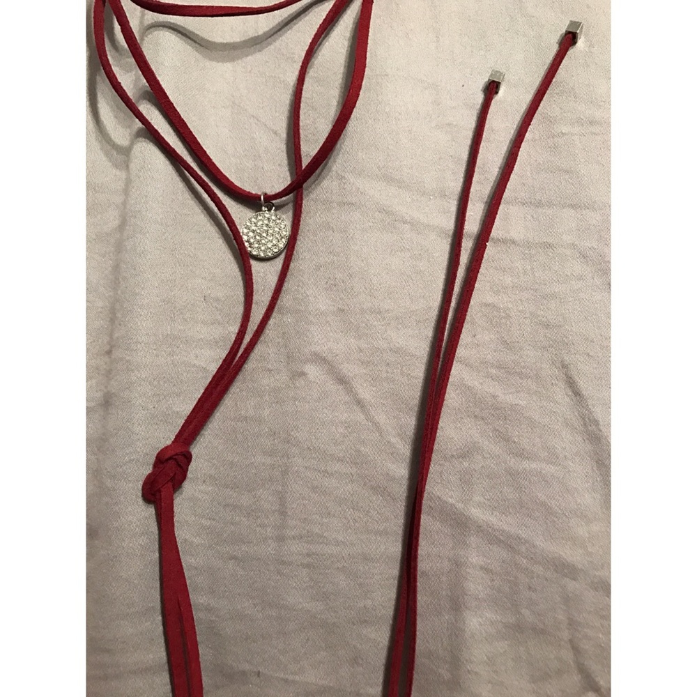 Wet Seal vegan leather triple strand lariat choker - Picture 5 of 5