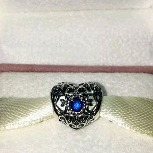 Pandora December Signature Heart Charm