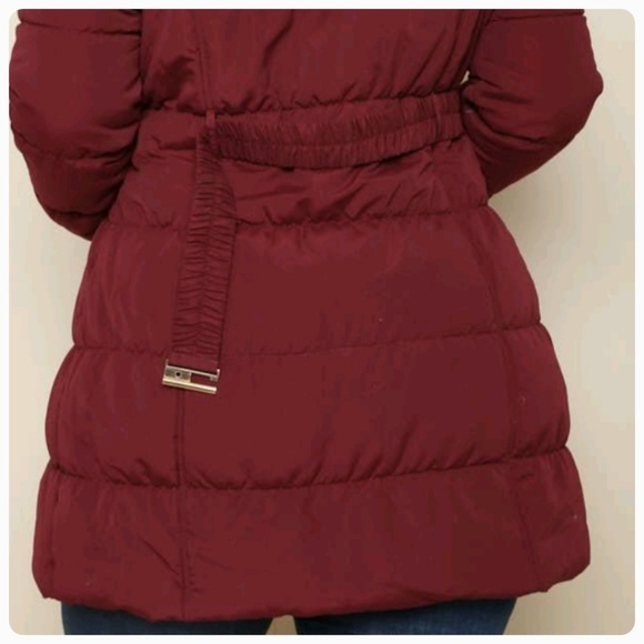 Plus Hooded Puffer Coat (1X, 2X, 3X) - Picture 4 of 5