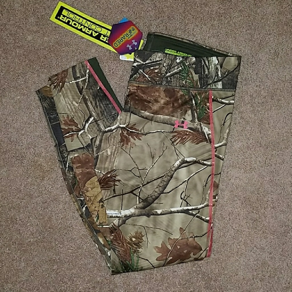 Under Armour Cold Gear Camo Leggings Large