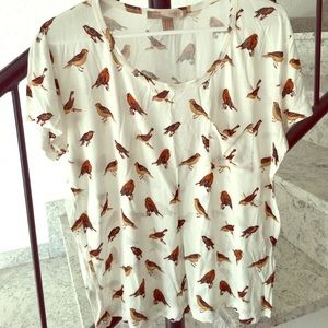 Forever 21 bird tee shirt