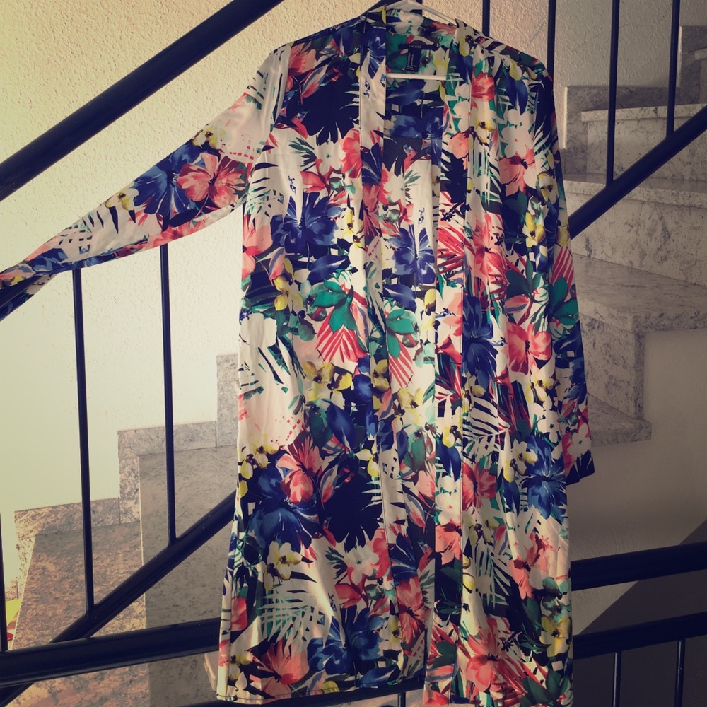 Floral cardigan forever 21