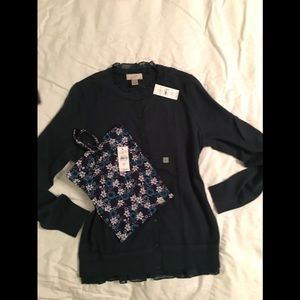 💕💕💕Loft Cardigan with Cami💕💕💕Bundle NWT