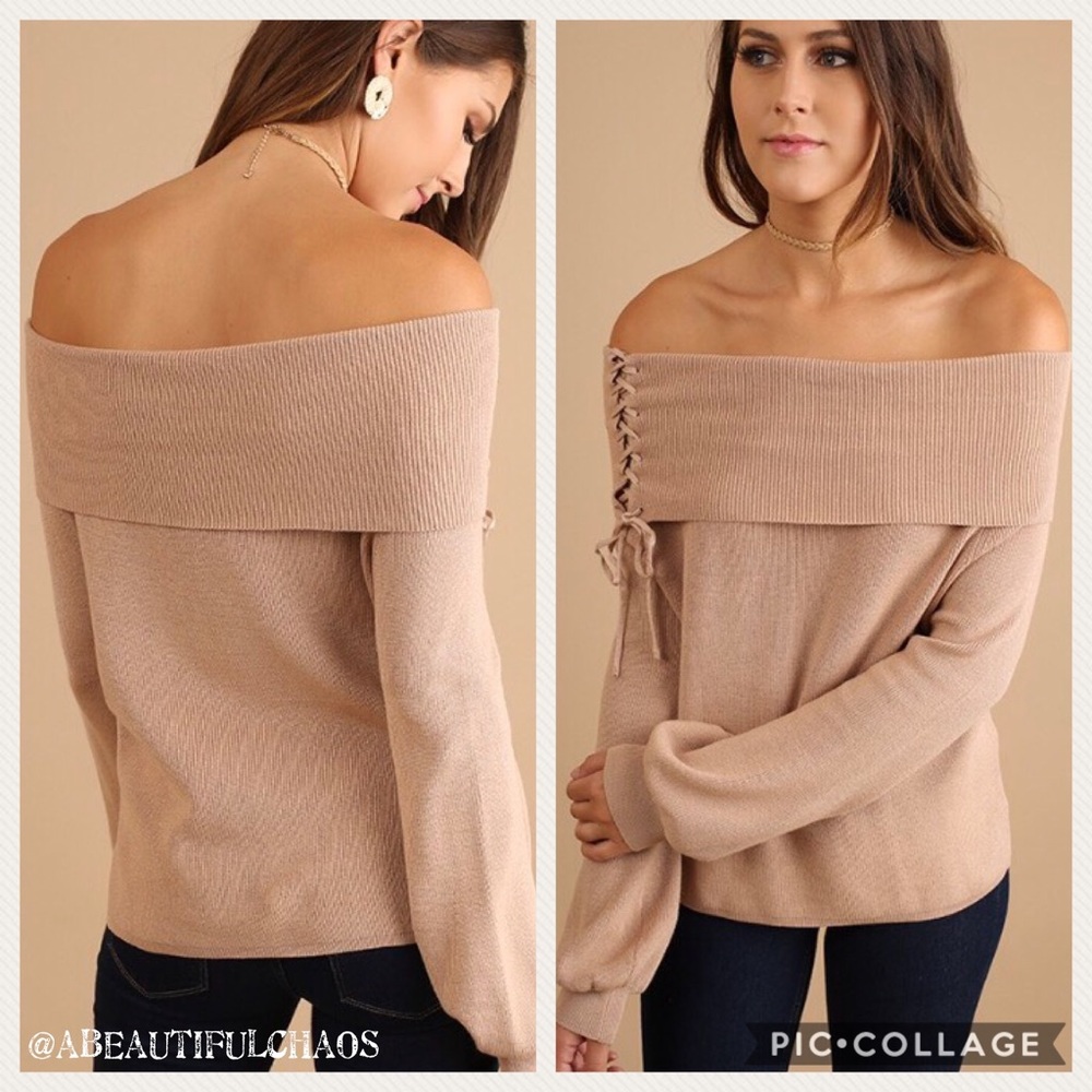 🎉HP 🎉OfF ShOuLdEr SwEaTeR - Picture 2 of 6