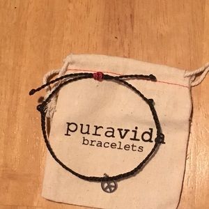 Pura Vida Peace Sign Charm Bracelet
