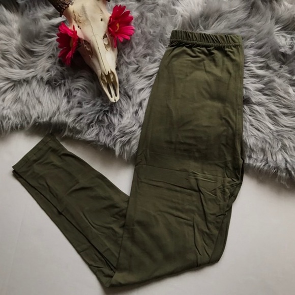 Last Pair! OlIvE LeGgInGs - Picture 2 of 2