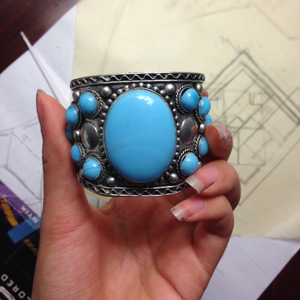 Blue stone bracelet