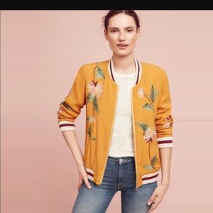 Anthropologie Embroidered Jacket