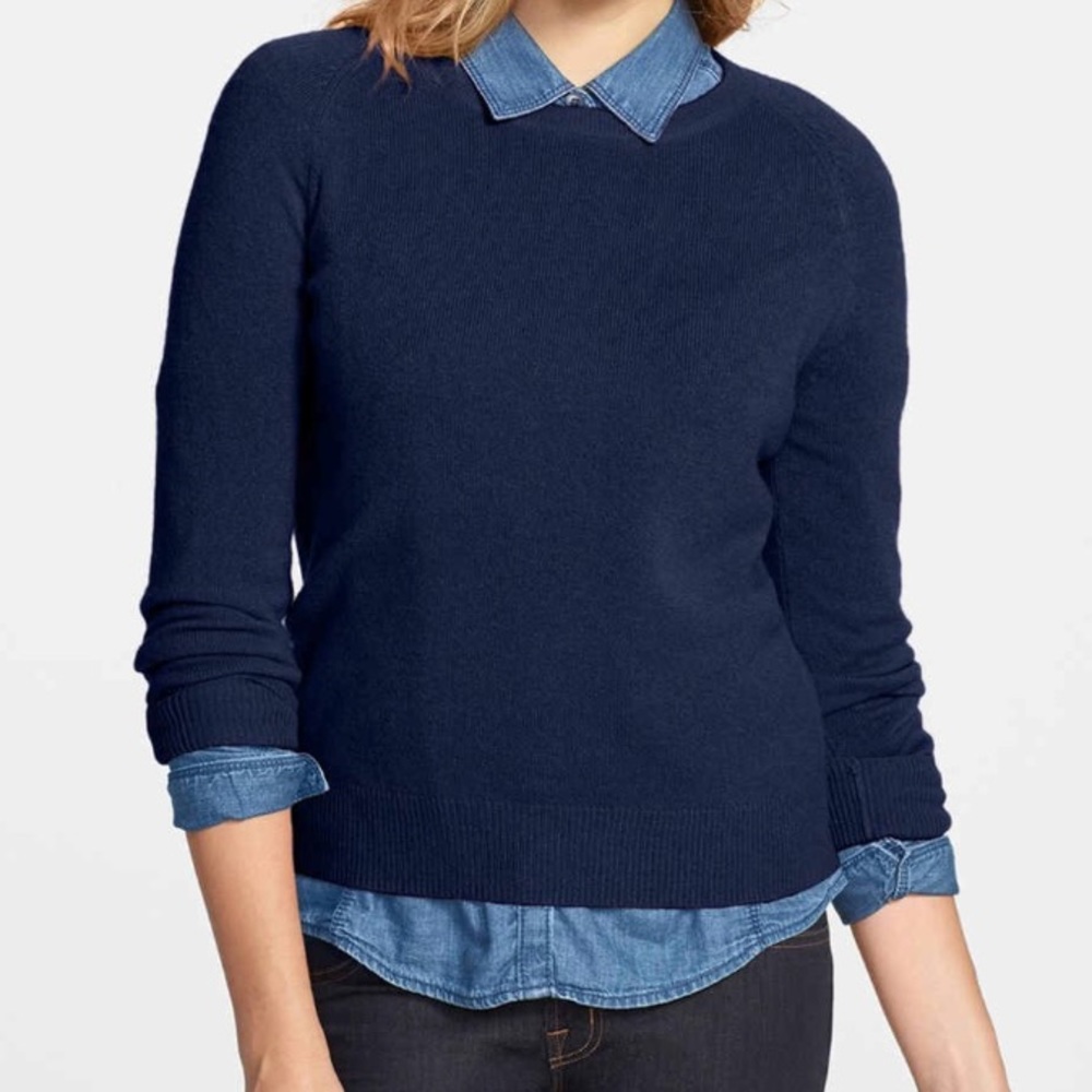 Halogen cashmere crew neck