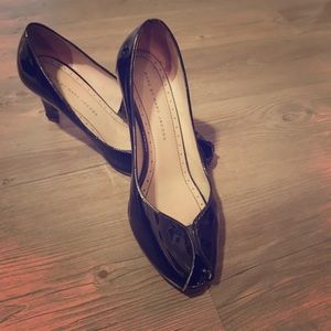 Marc Jacobs black peep toe heels
