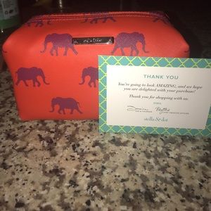 Stella & Dot Elephant Makeup Tote