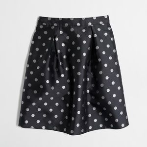 J. Crew Silver Dor Jacquard skirt