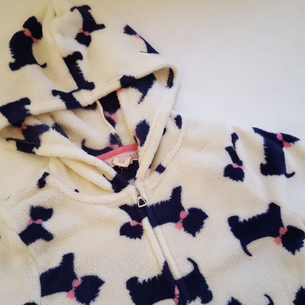 Colette Lilly Fuzzy Dog Zip up jacket with hood