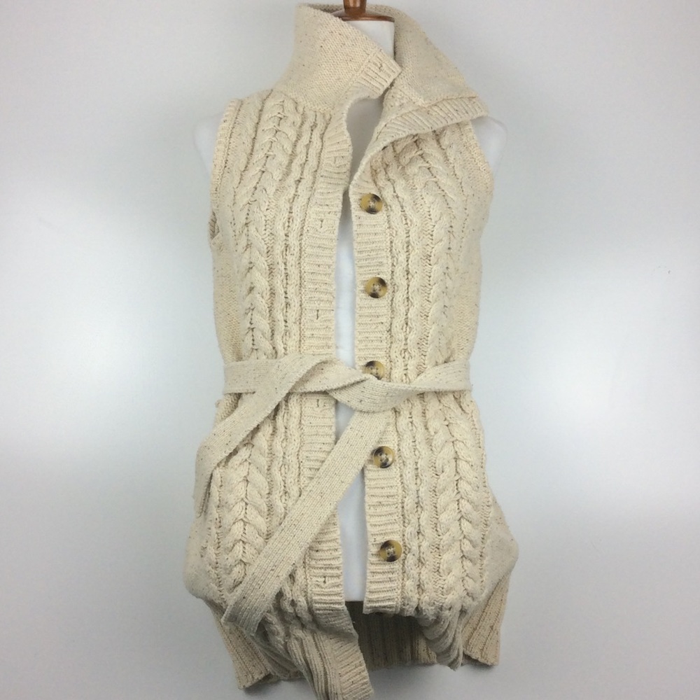 Loft  cable Knit Sweater Vest/Duster