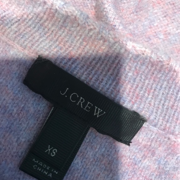 J. Crew Wool Pointelle Cable Purple Sweater - Picture 7 of 7